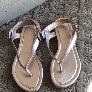 Tory Burch rose gold strappy sandals. *notforsale